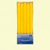 Taper Candles, 10 Pieces, Yellow