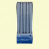 Taper Candles, 10 Pieces, Stone Blue