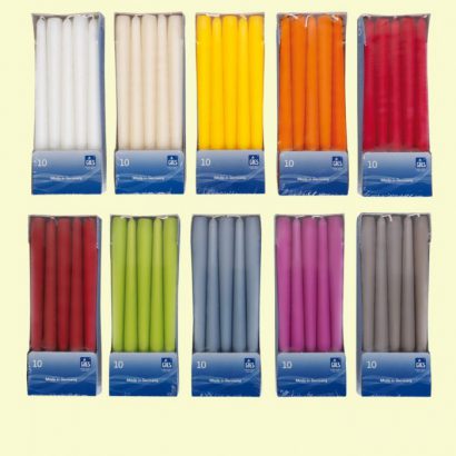 Taper Candles 10 Pieces / 7.5 Hours