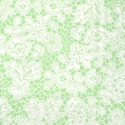 Pretty Lace Light Green – Cocktail Napkins