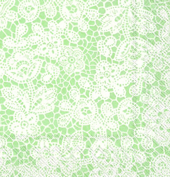 Pretty lace light green - Cocktail napkins