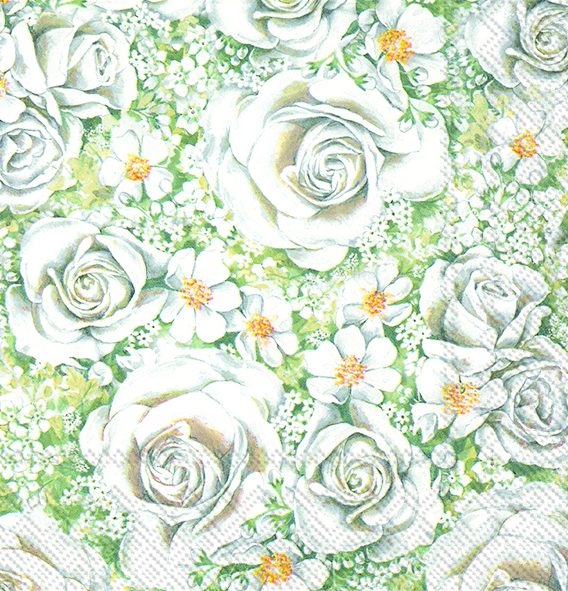 ROMANTIC ROSES - Lunch napkins