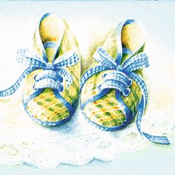 BABY SHOES Blue – Cocktail Napkins