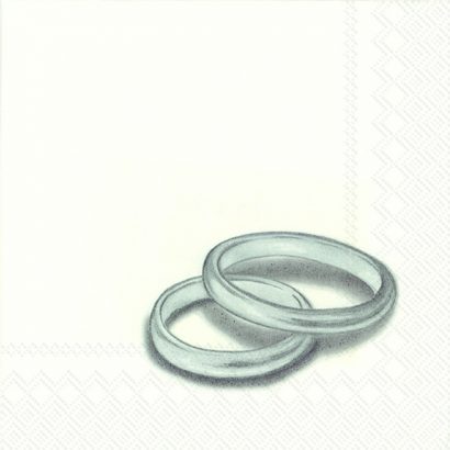 RINGS Silver – Cocktail Napkins