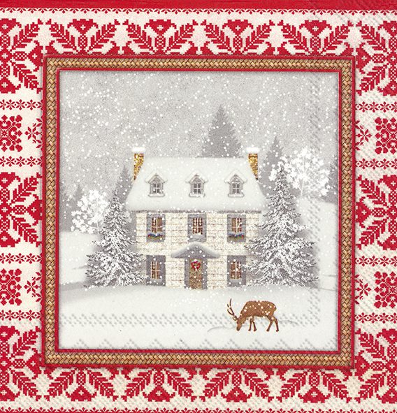 COSY HOME red - Lunch napkins