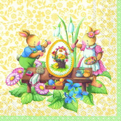 Easter Spring Fantasy (V&B) – Lunch Napkins