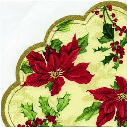 FLORAL CHRISTMAS Cream – Rondo Napkins