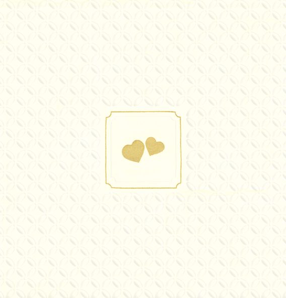 GIORNO FESTIVO HEARTS cr. gold - Lunch napkins