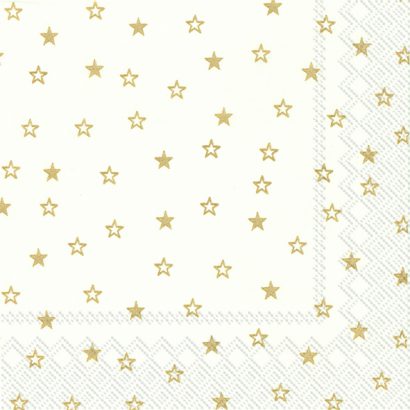 LITTLE STARS White Gold – Lunch Napkins