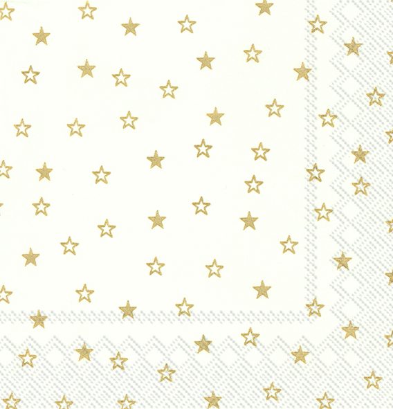 LITTLE STARS white gold - Lunch napkins