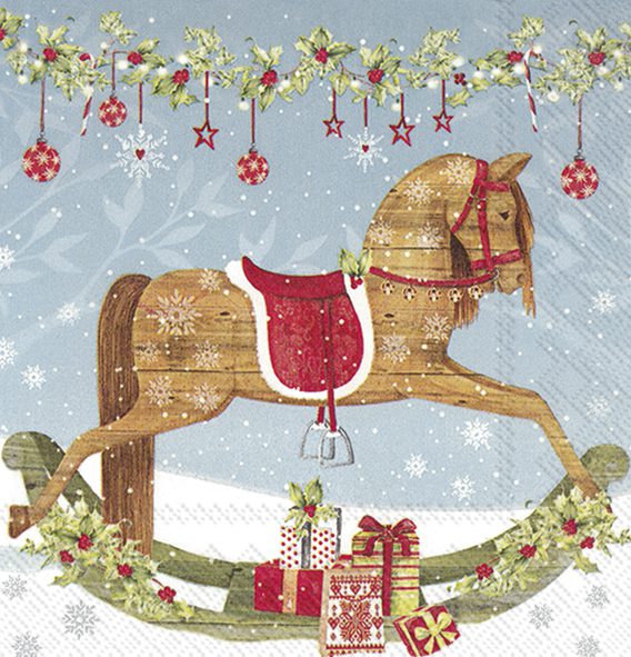 LOVELY ROCKING HORSE - Cocktail napkins