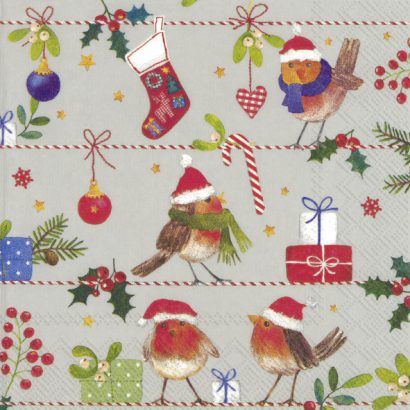 MERRY LITTLE CHRISTMAS Linen – Lunch Napkins