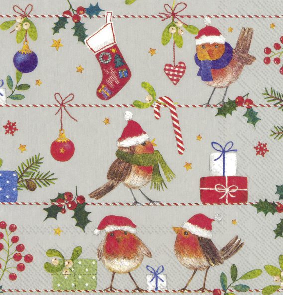 MERRY LITTLE X-MAS linen - Lunch Napkins