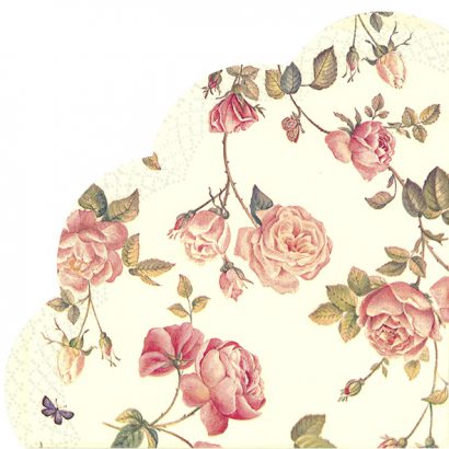 NEW RAMBLING ROSE Cream – Rondo Napkins