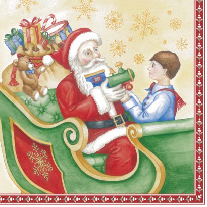 SANTA’S SLEDGE (V&B) – Lunch Napkins