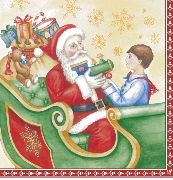 SANTA'S SLEDGE (V&B) - Lunch napkins