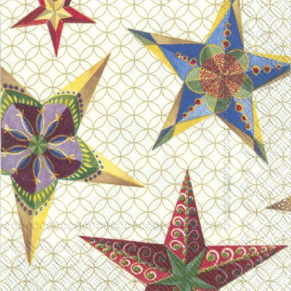 SHINING STARS Gold – Cocktail Napkins