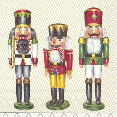 THE THREE NUTCRACKER Gold – Lunch Napkins