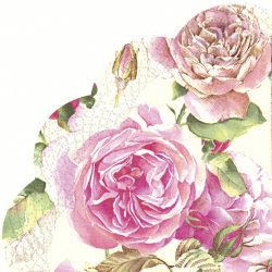 TEA ROSE White – Rondo Napkins