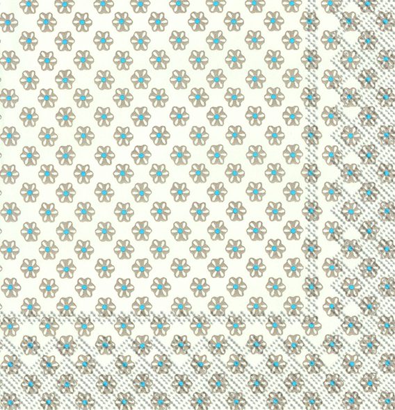 CUTE PATTERN white linen - Lunch napkins